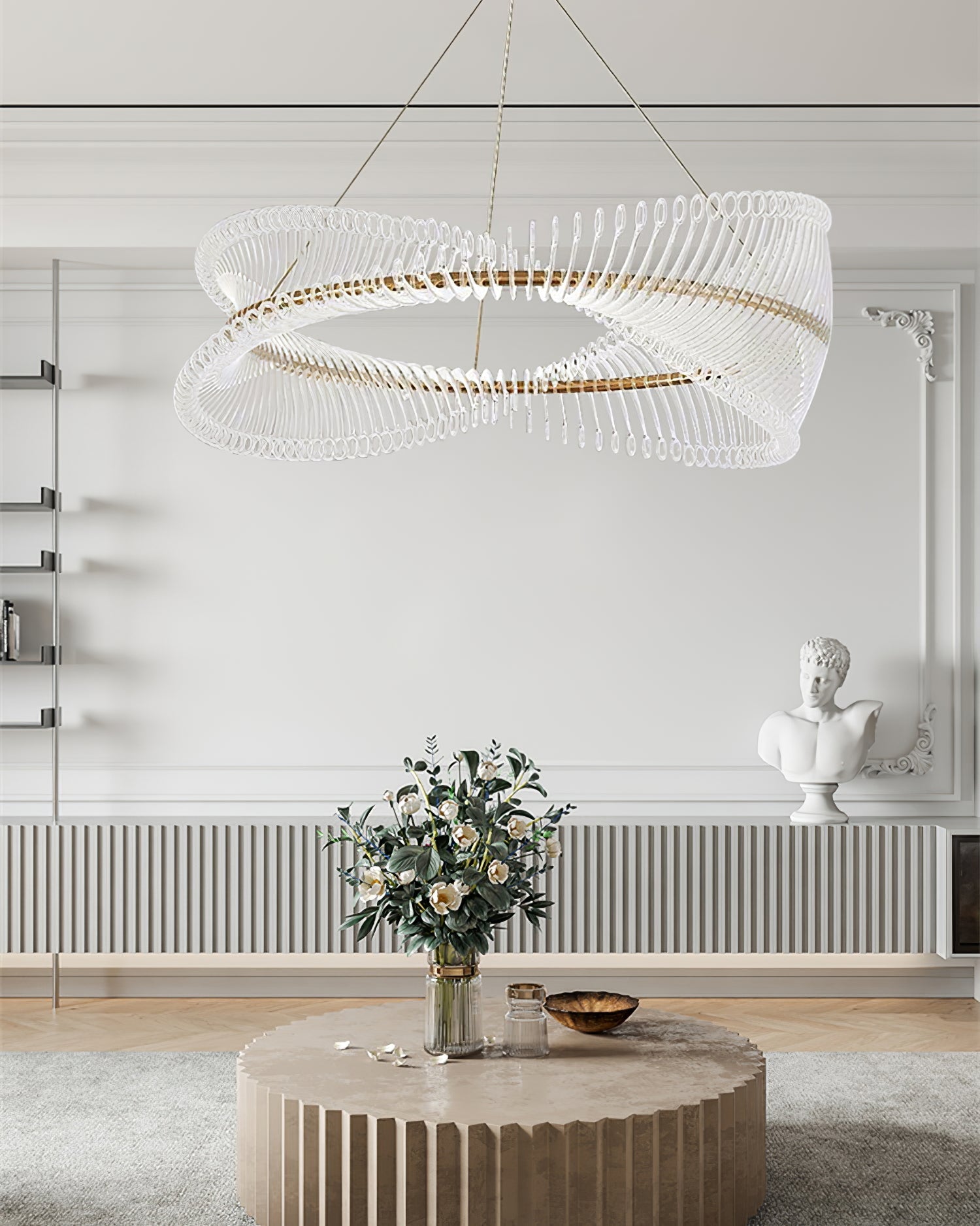 WINTERBORNE CRYSTAL ORBILLION CHANDELIER