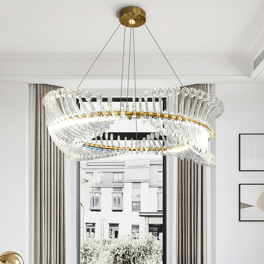 WINTERBORNE CRYSTAL ORBILLION CHANDELIER