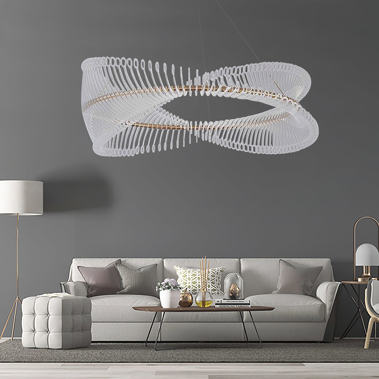 WINTERBORNE CRYSTAL ORBILLION CHANDELIER