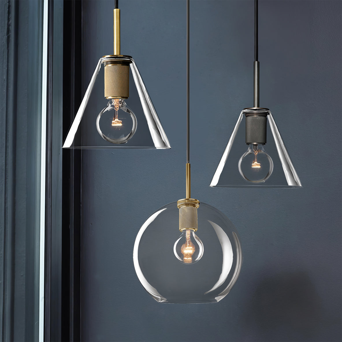 WINDSOR ARMORY BRASS HANGING LANTERN
