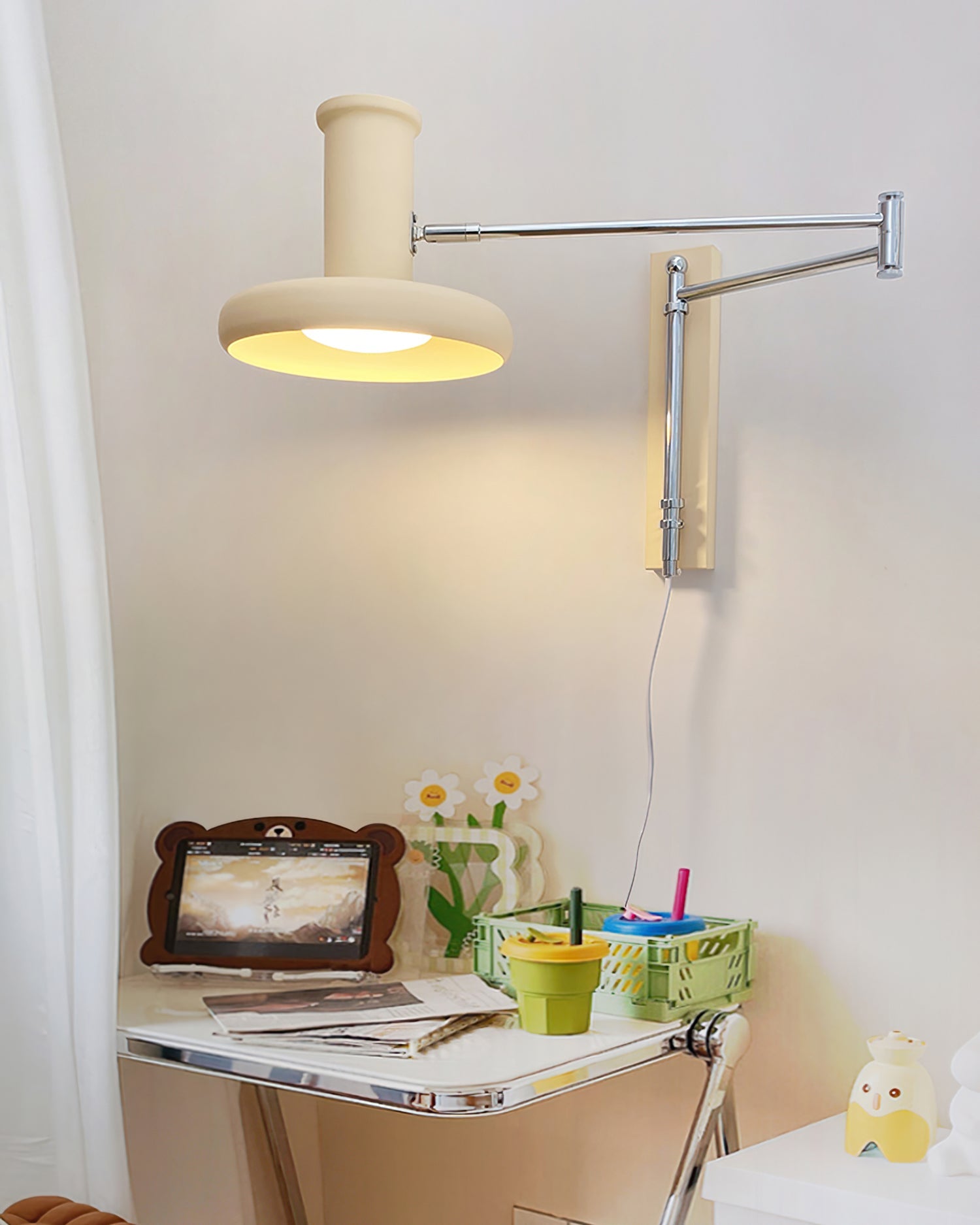 FENWICK IVORY PLUG-IN SCONCE