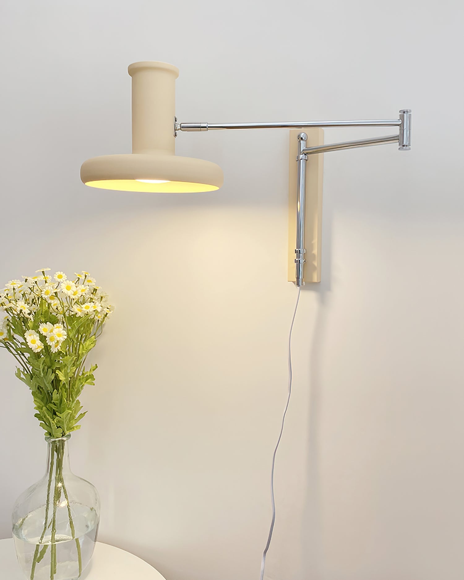 FENWICK IVORY PLUG-IN SCONCE