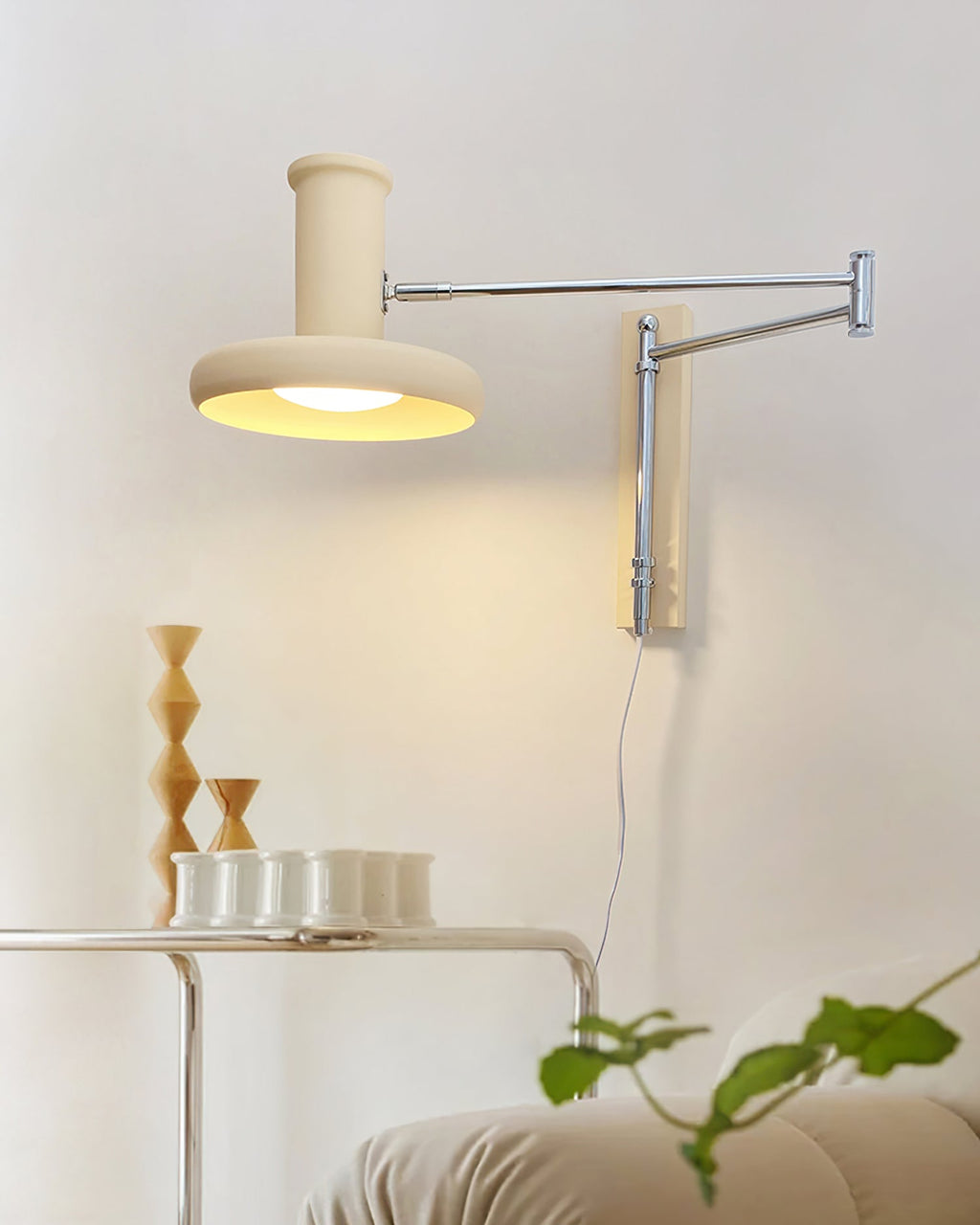 FENWICK IVORY PLUG-IN SCONCE