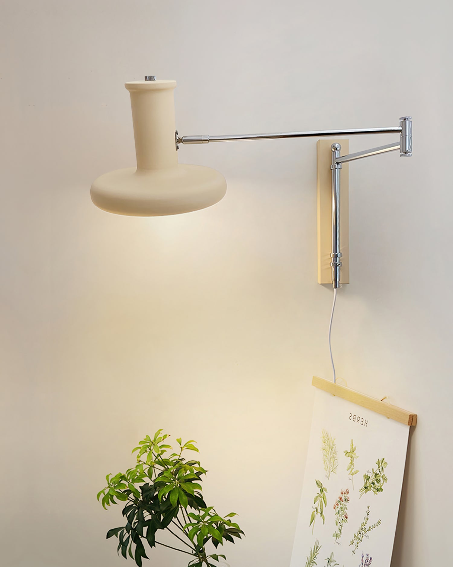 FENWICK IVORY PLUG-IN SCONCE