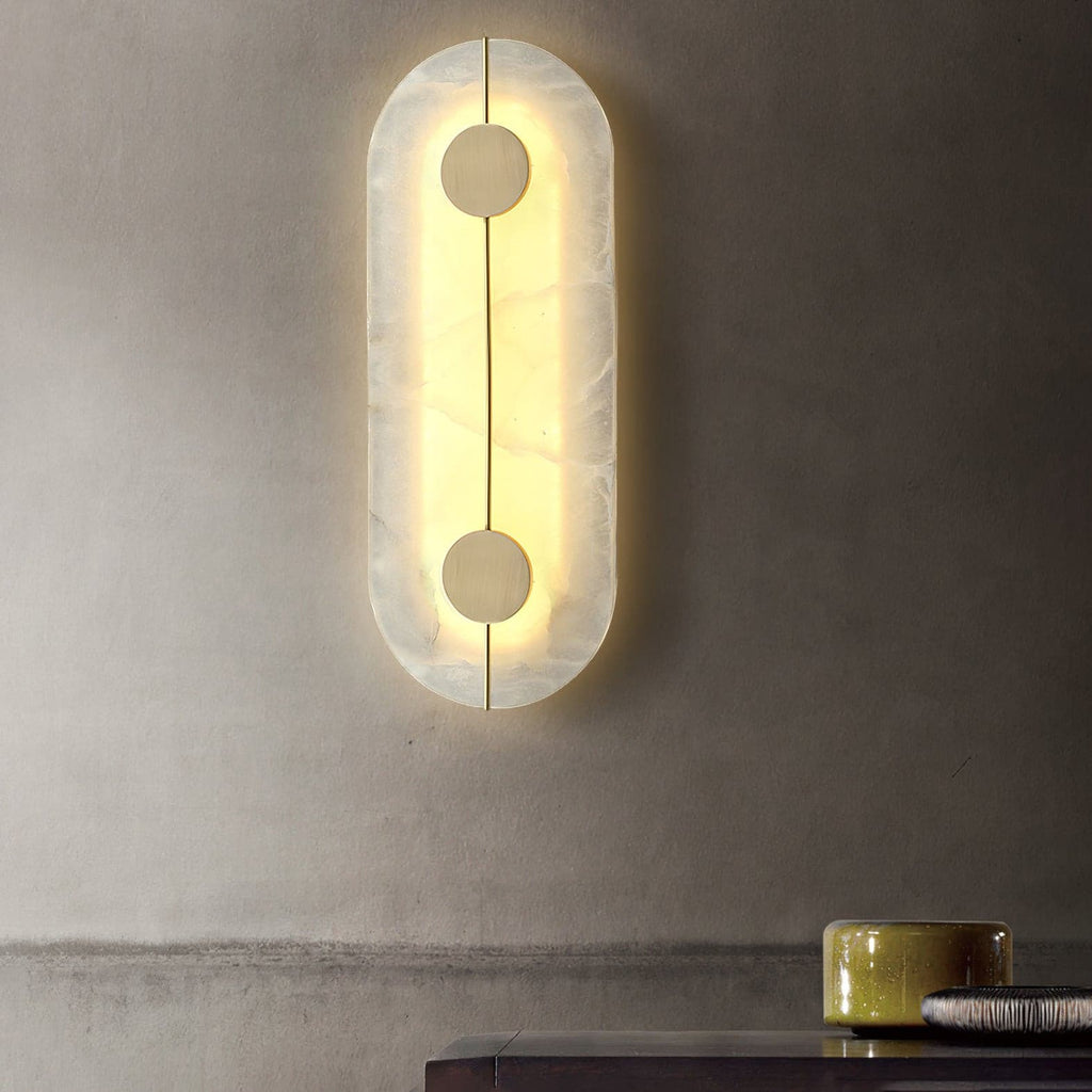 WINTHROP ALABASTER GLOW WALL SCONCE