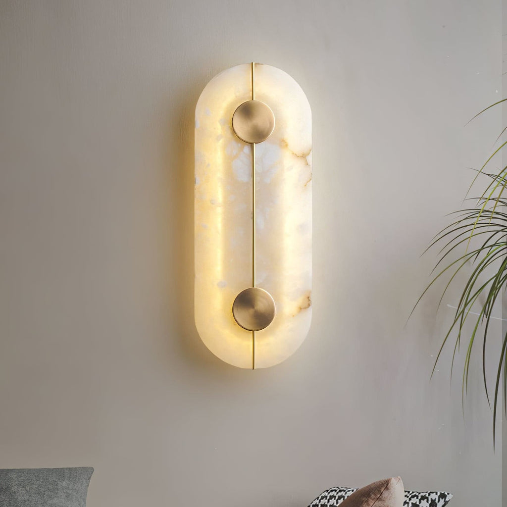 WINTHROP ALABASTER GLOW WALL SCONCE