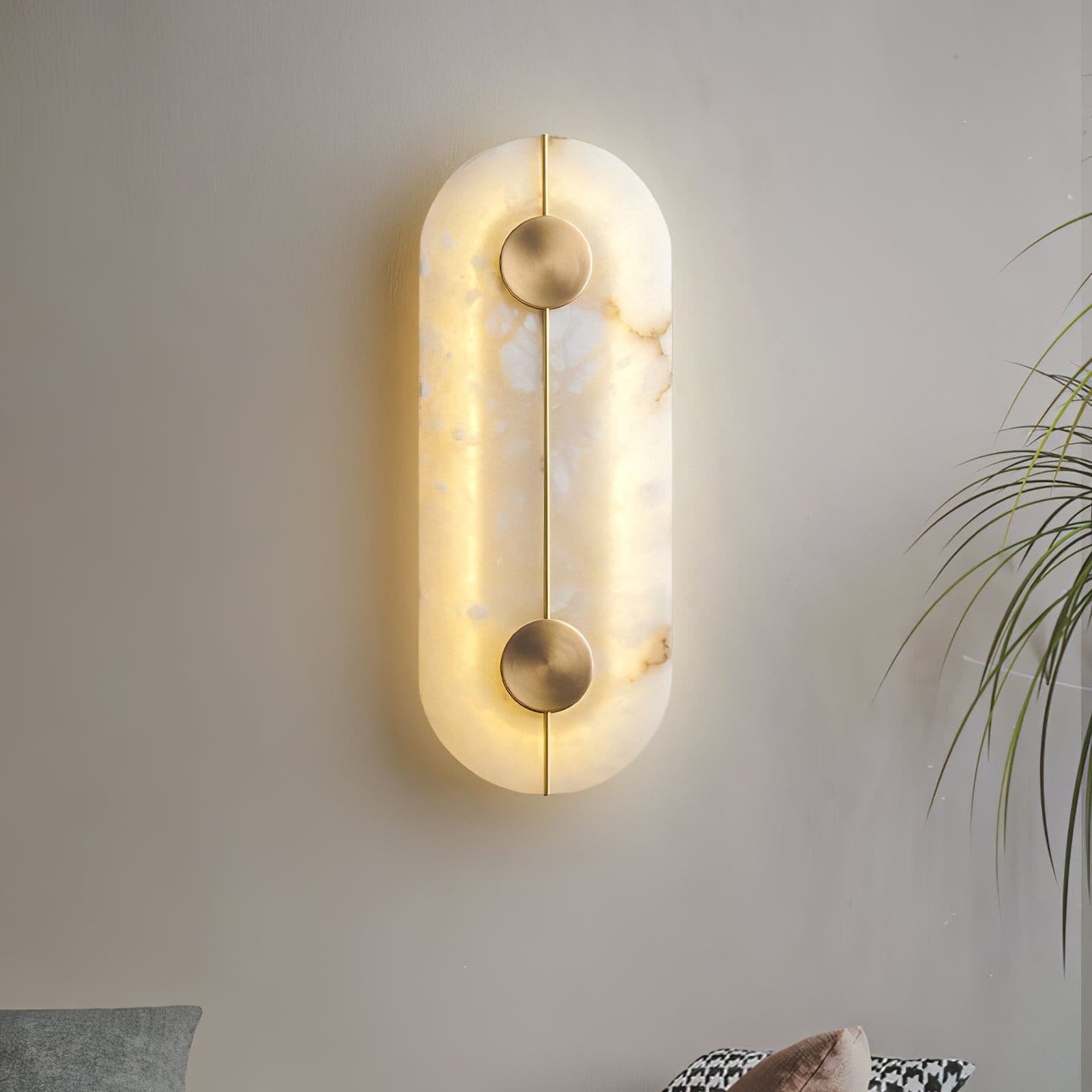 WINTHROP ALABASTER GLOW WALL SCONCE