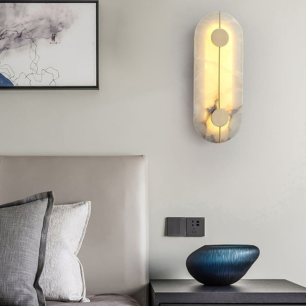 WINTHROP ALABASTER GLOW WALL SCONCE