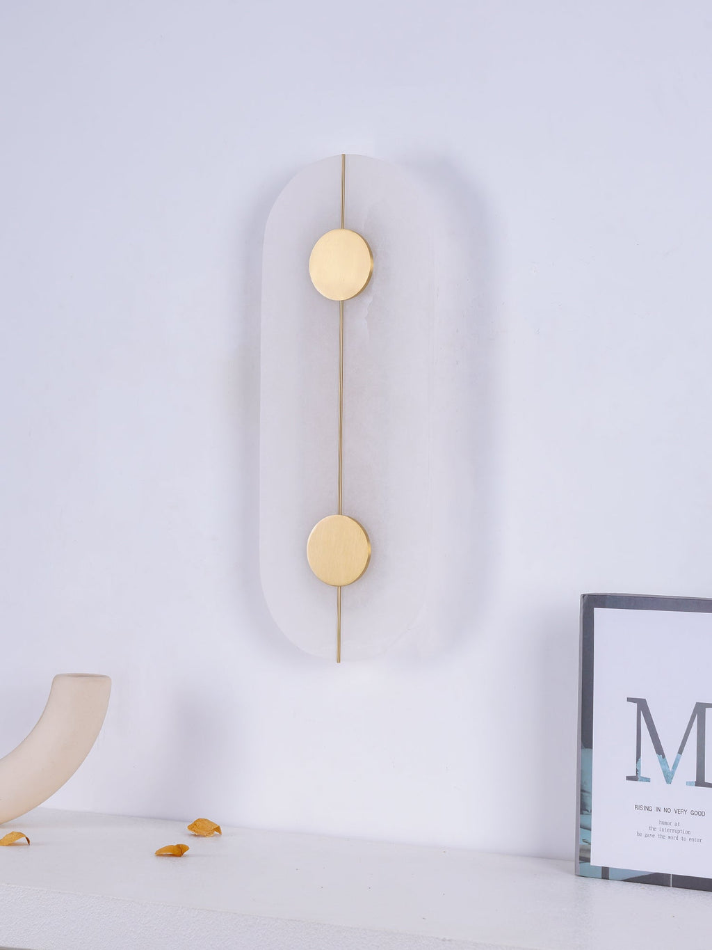 WINTHROP ALABASTER GLOW WALL SCONCE