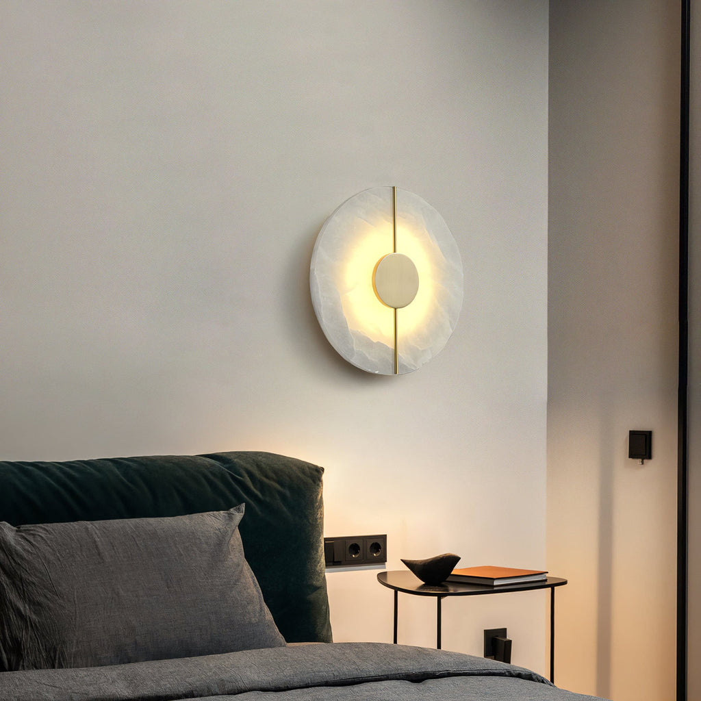 WINTHROP ALABASTER GLOW WALL SCONCE