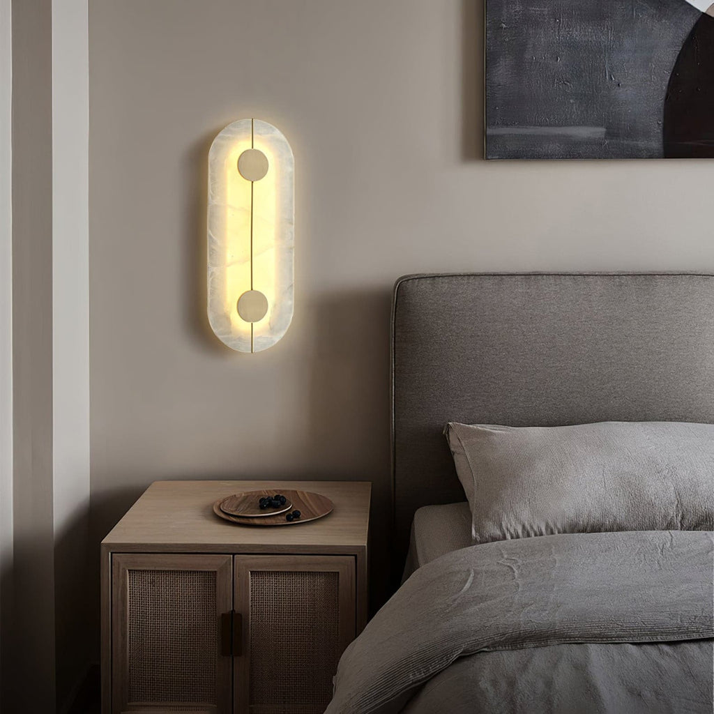 WINTHROP ALABASTER GLOW WALL SCONCE