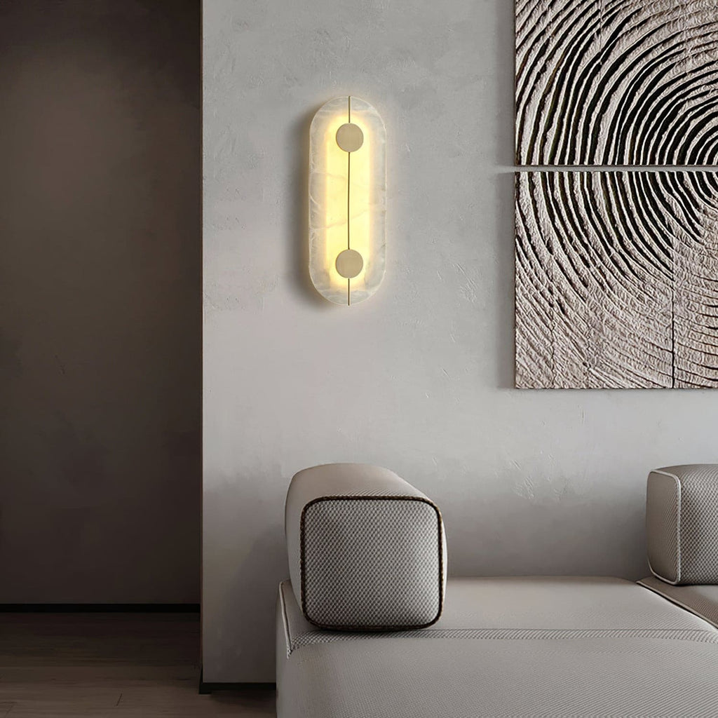 WINTHROP ALABASTER GLOW WALL SCONCE