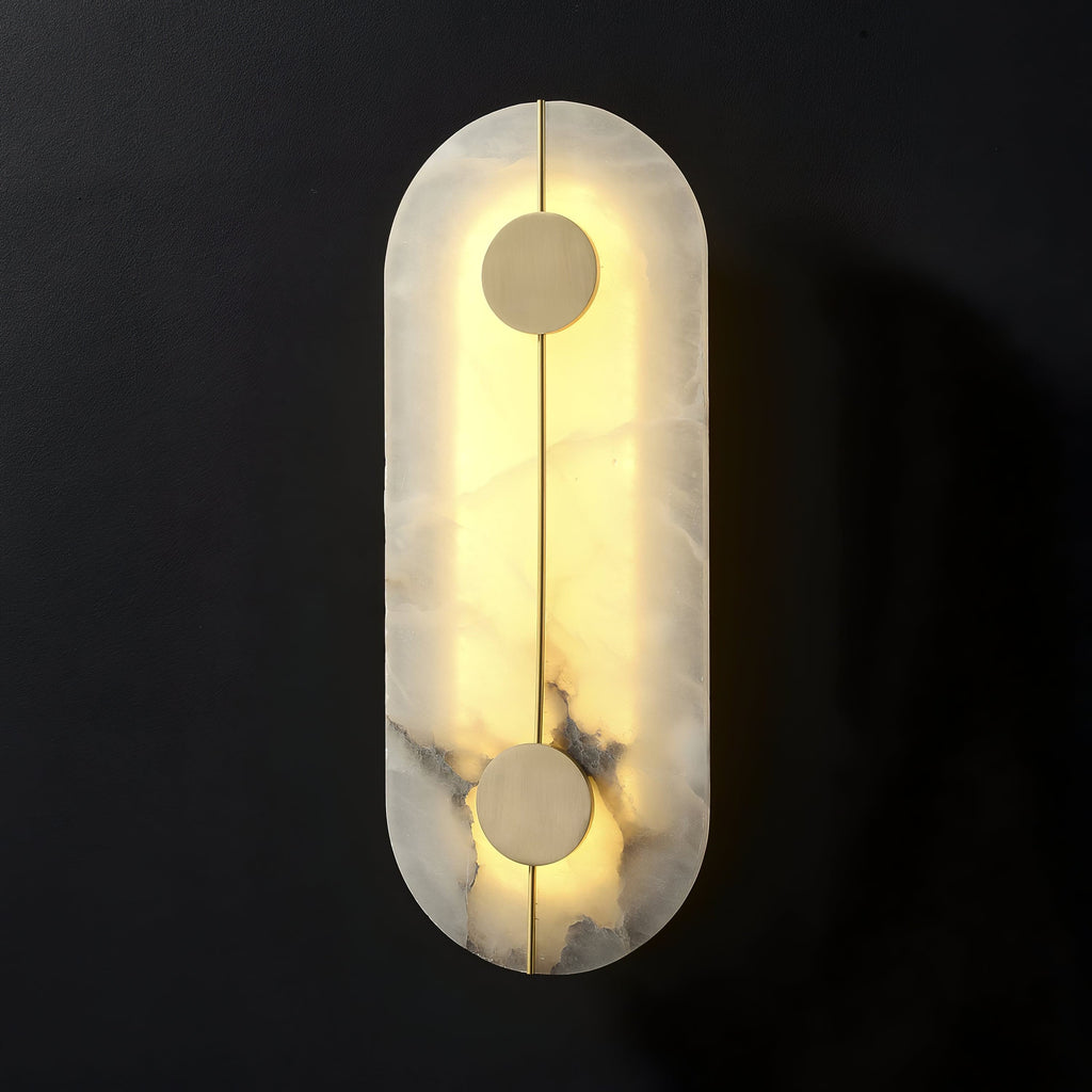 WINTHROP ALABASTER GLOW WALL SCONCE