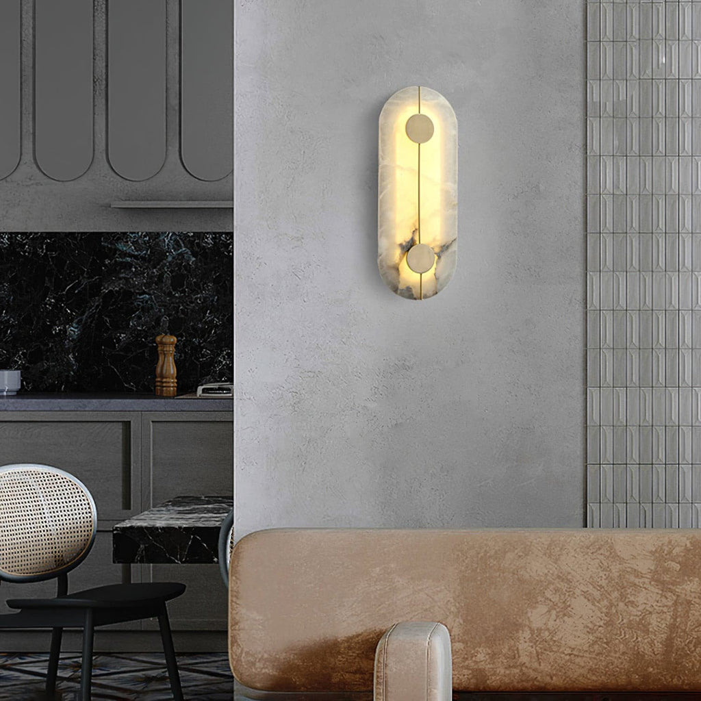 WINTHROP ALABASTER GLOW WALL SCONCE