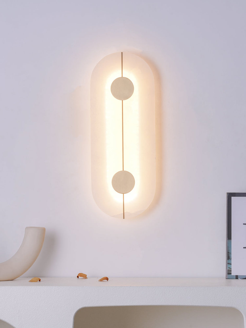 WINTHROP ALABASTER GLOW WALL SCONCE
