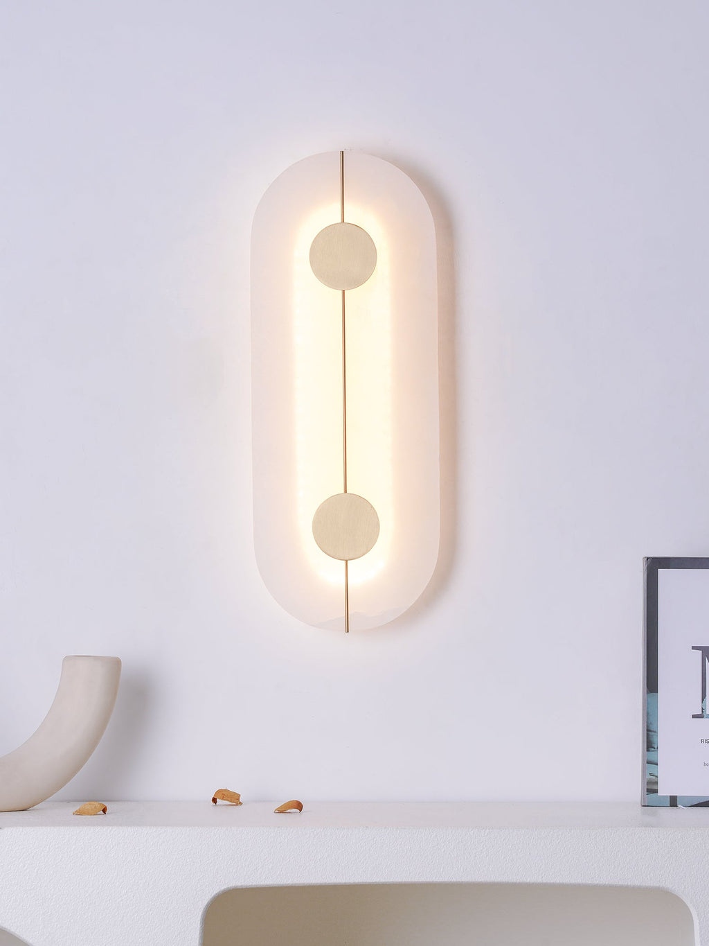 WINTHROP ALABASTER GLOW WALL SCONCE