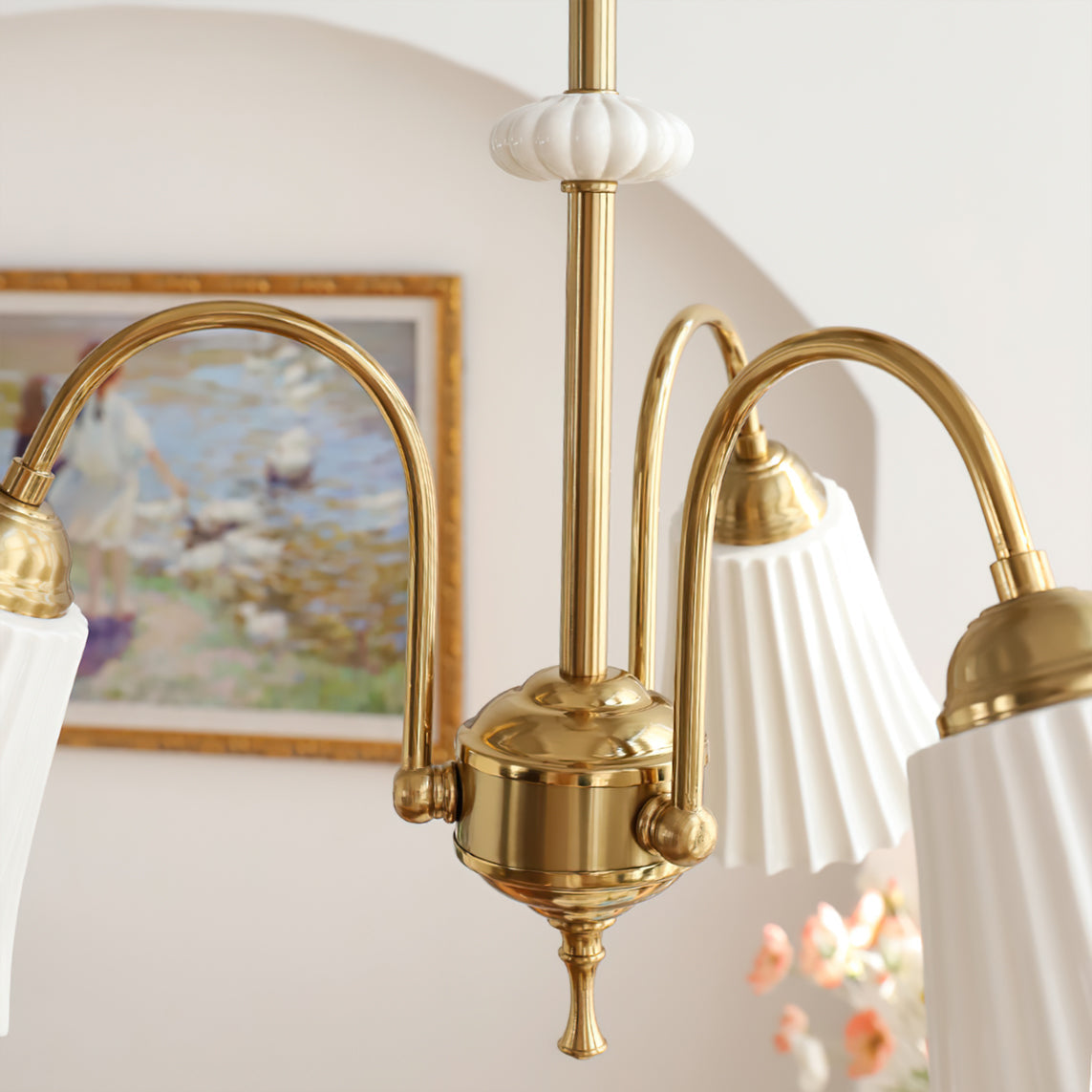 WINTHROP VINTAGE BRASS CEILING LANTERN