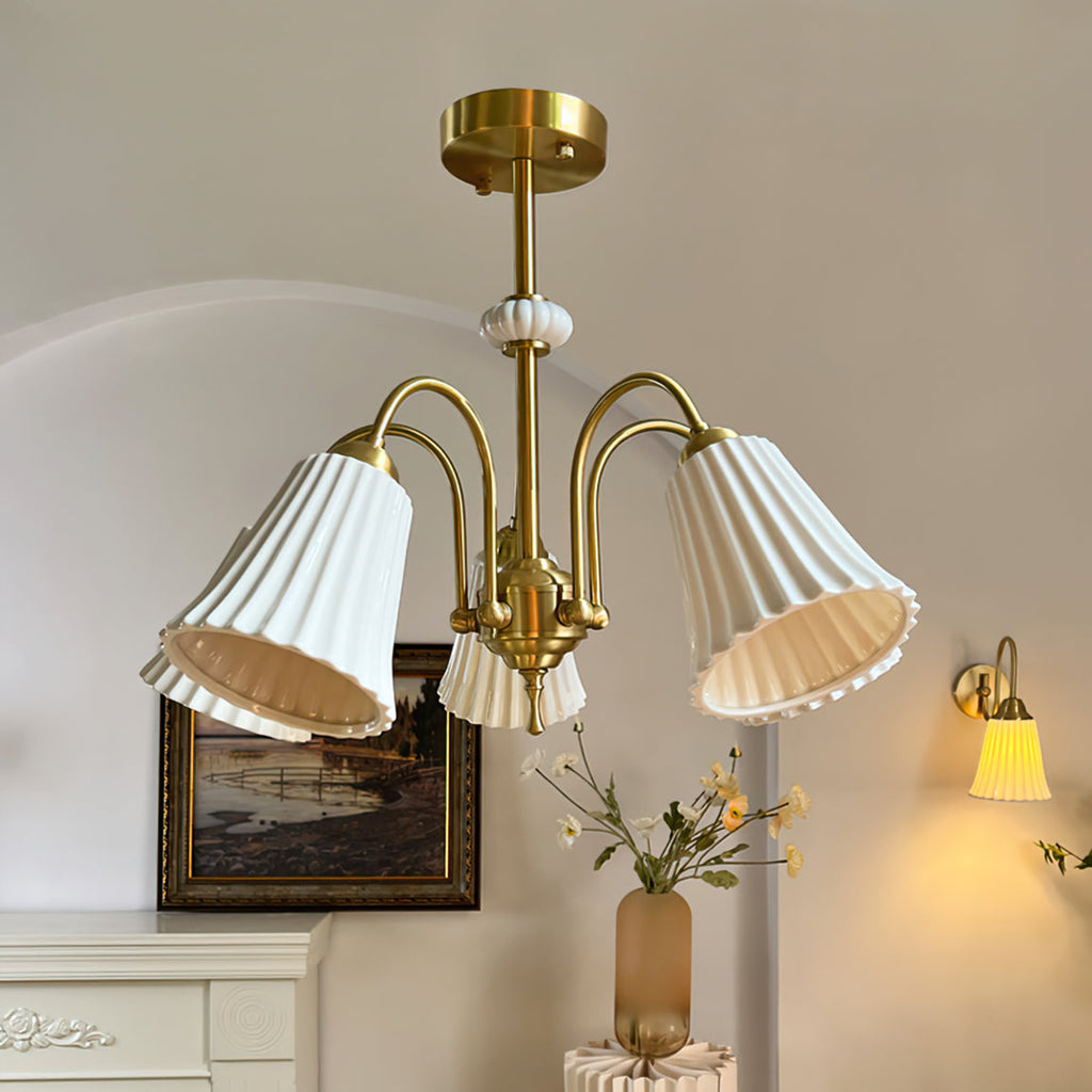WINTHROP VINTAGE BRASS CEILING LANTERN