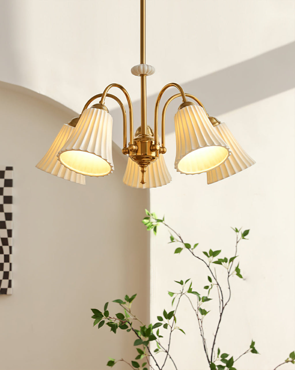 WINTHROP VINTAGE BRASS CEILING LANTERN