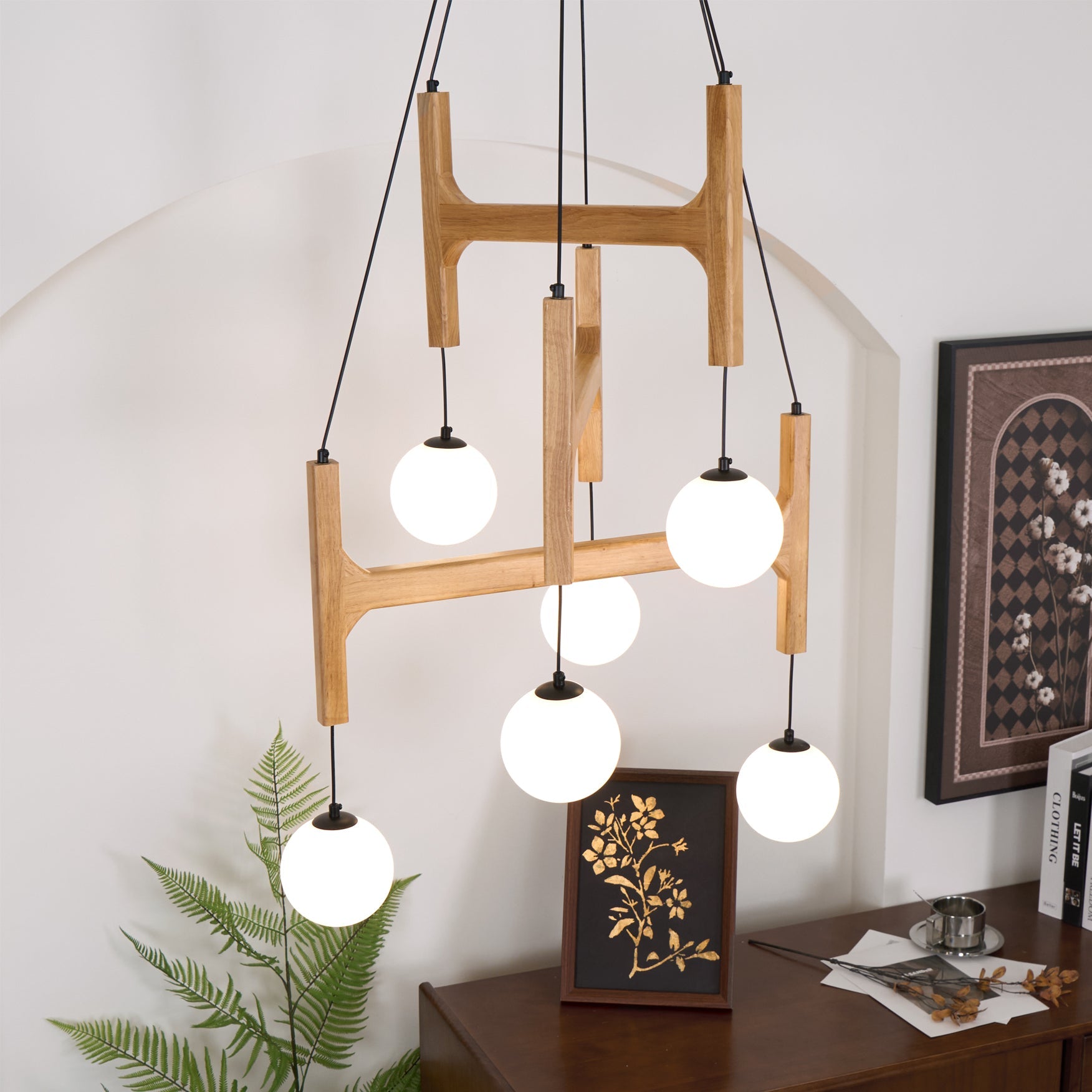 FENWICK CRYSTAL DROPLET CEILING LANTERN