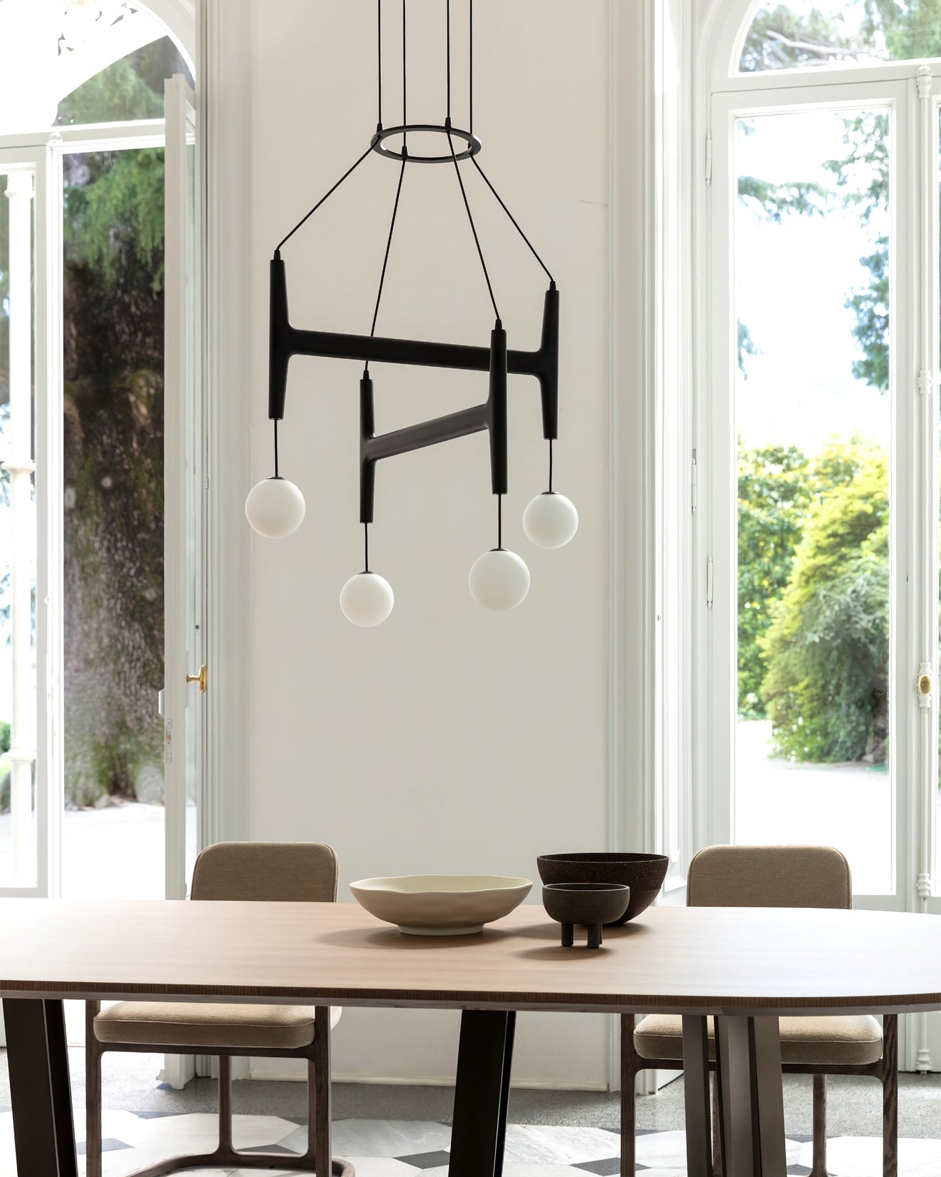 FENWICK CRYSTAL DROPLET CEILING LANTERN