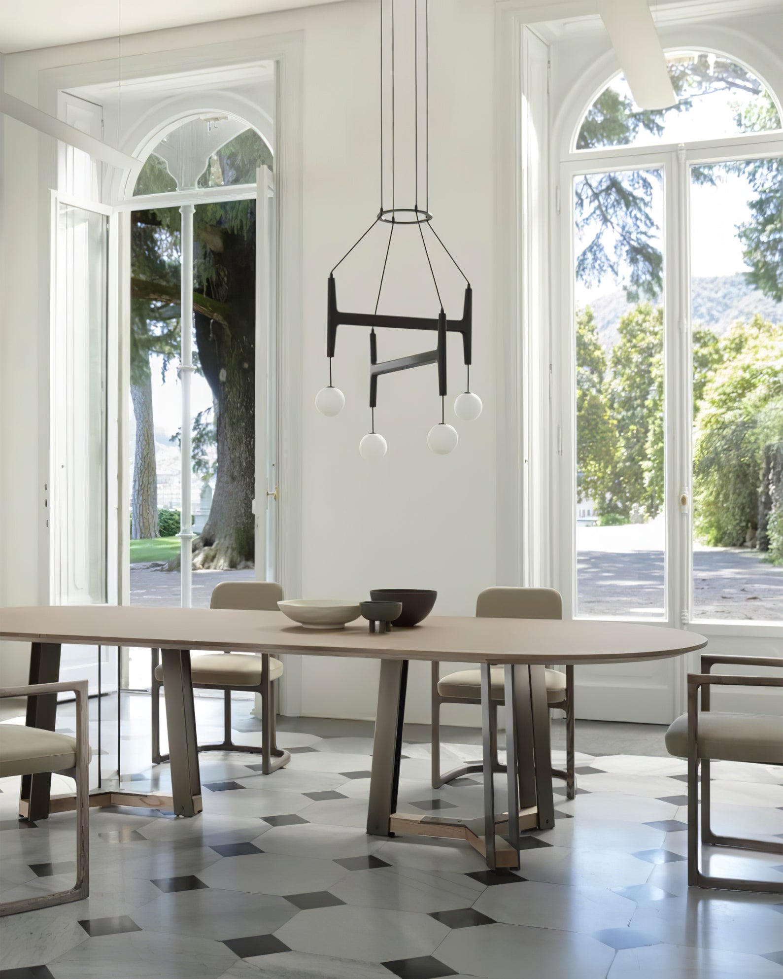 FENWICK CRYSTAL DROPLET CEILING LANTERN