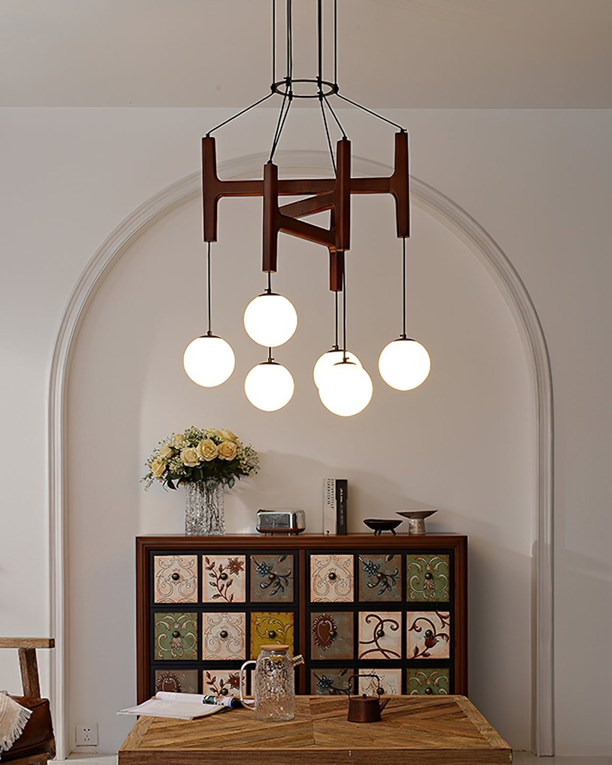FENWICK CRYSTAL DROPLET CEILING LANTERN