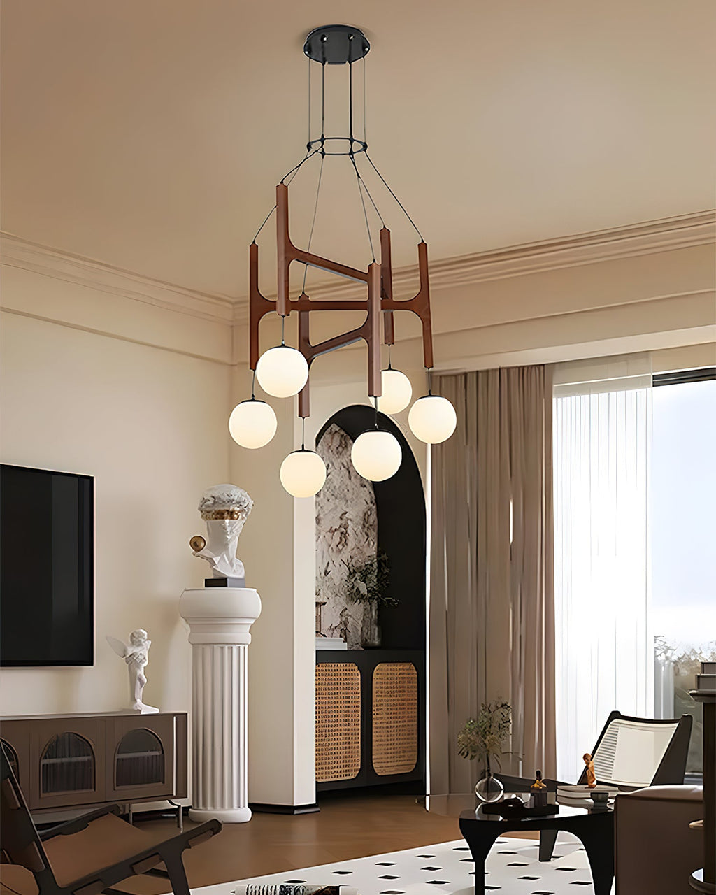FENWICK CRYSTAL DROPLET CEILING LANTERN