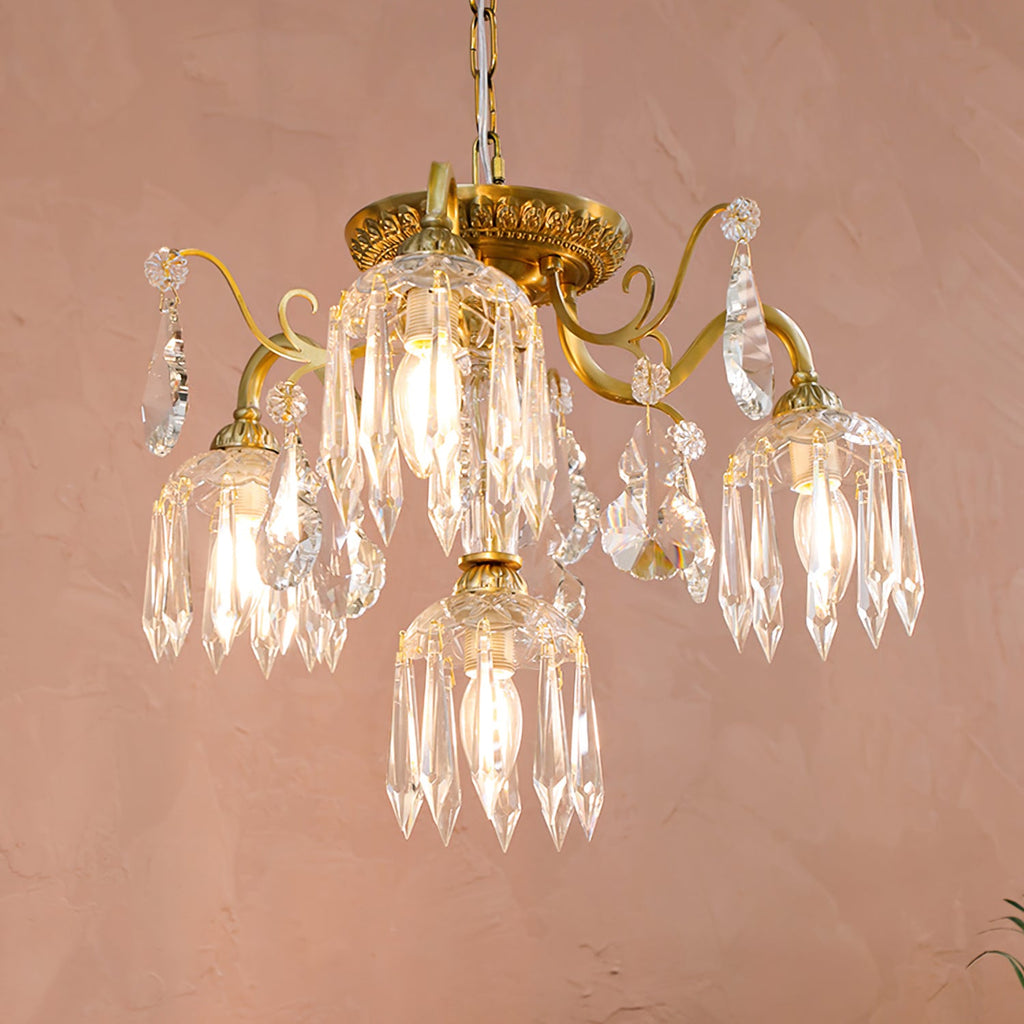 WINDSOR CRYSTAL TEARDROP CEILING LIGHT