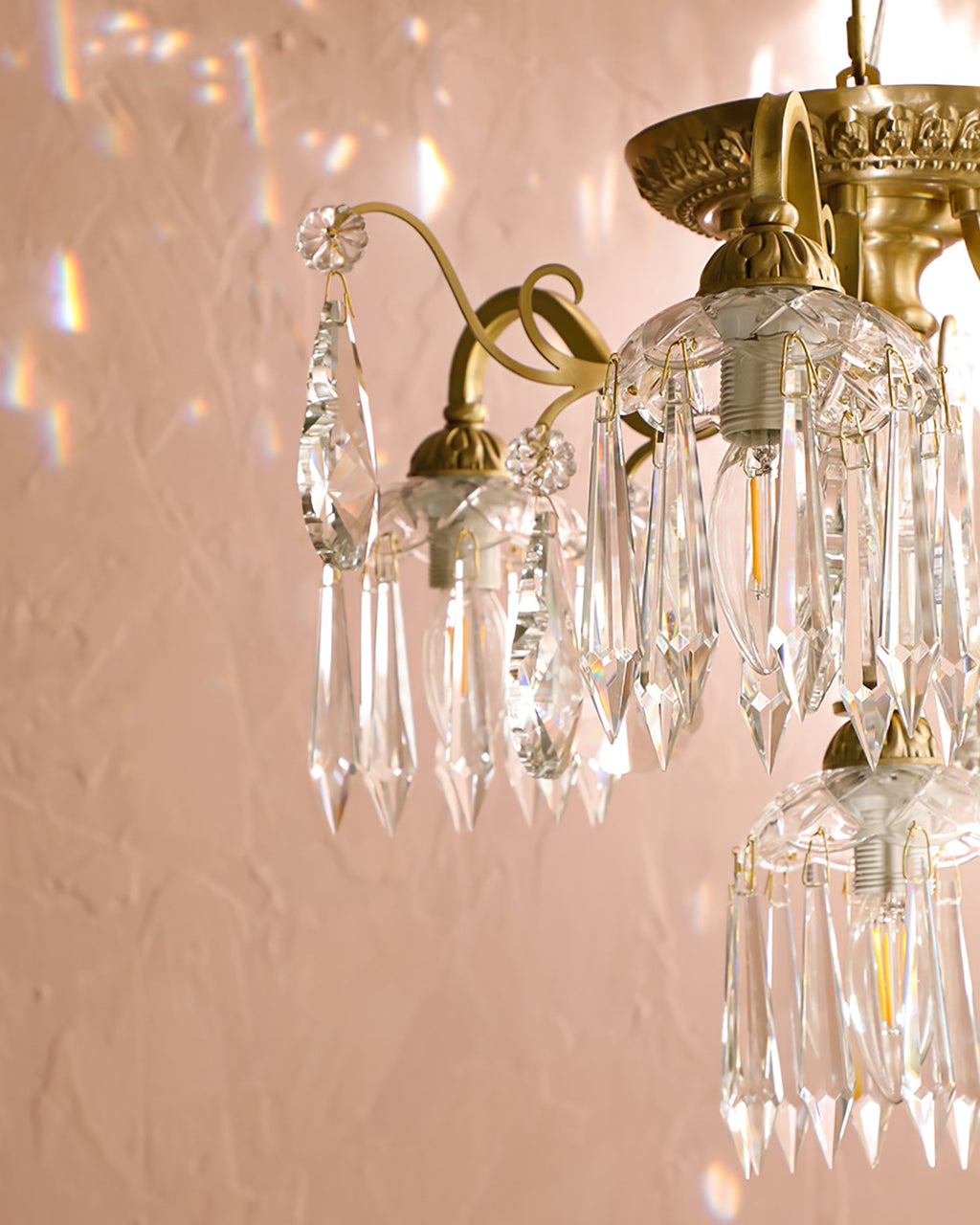 WINDSOR CRYSTAL TEARDROP CEILING LIGHT
