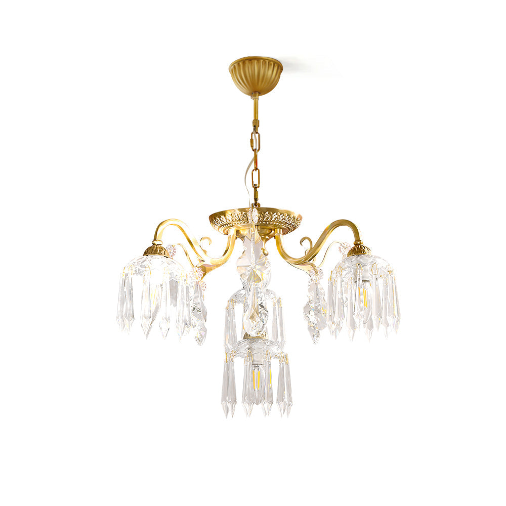 WINDSOR CRYSTAL TEARDROP CEILING LIGHT