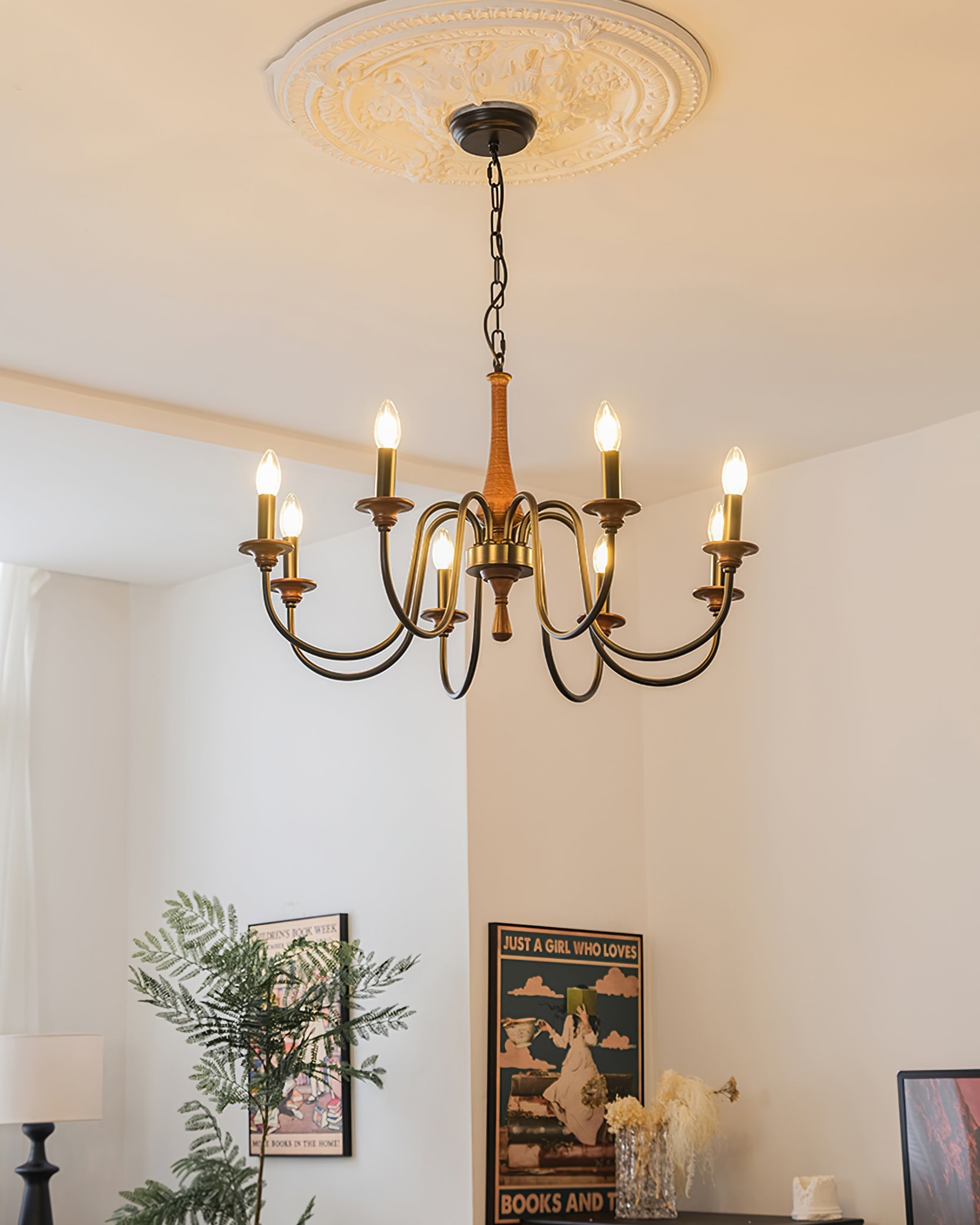 CLARISSA CRYSTAL LATTICE CEILING LIGHT
