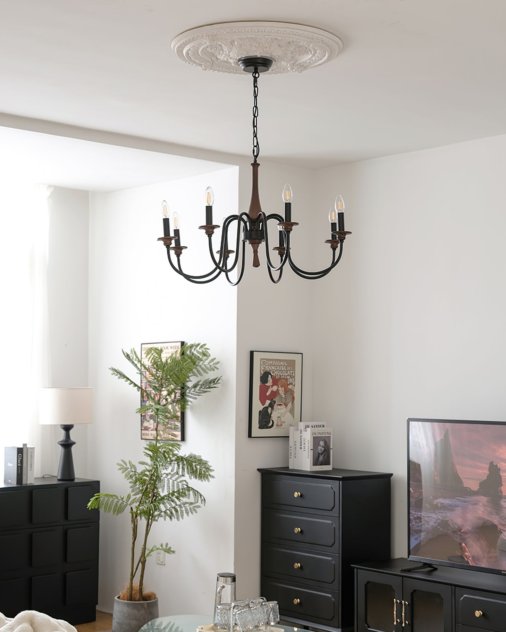 CLARISSA CRYSTAL LATTICE CEILING LIGHT