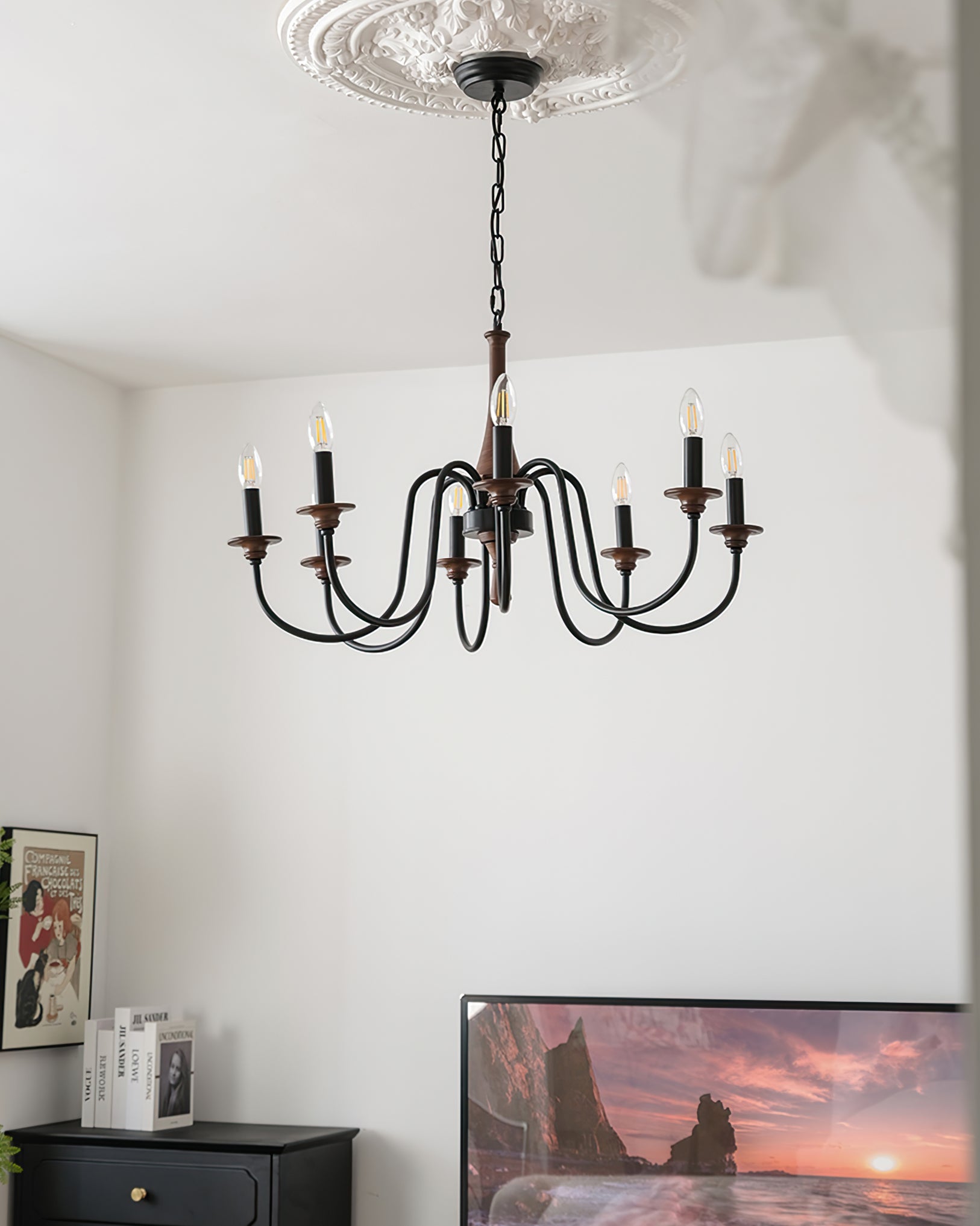 CLARISSA CRYSTAL LATTICE CEILING LIGHT