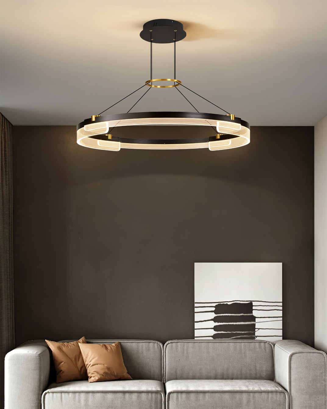 ELMSWORTH CRYSTAL DRAPED CEILING LANTERN