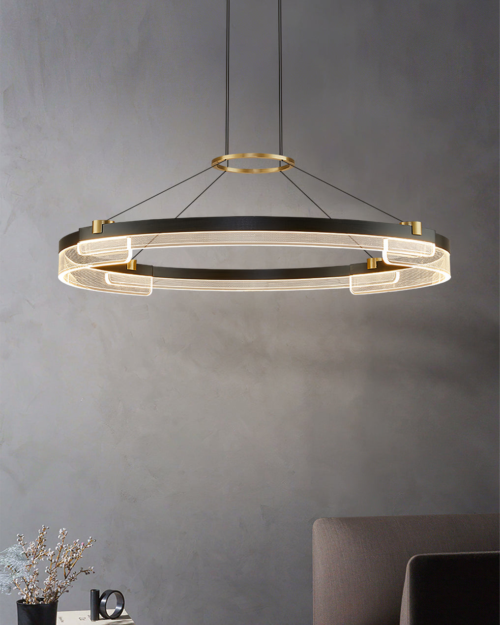 ELMSWORTH CRYSTAL DRAPED CEILING LANTERN