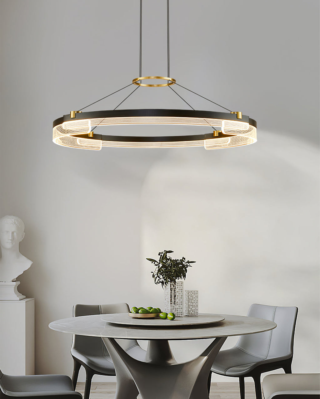 ELMSWORTH CRYSTAL DRAPED CEILING LANTERN