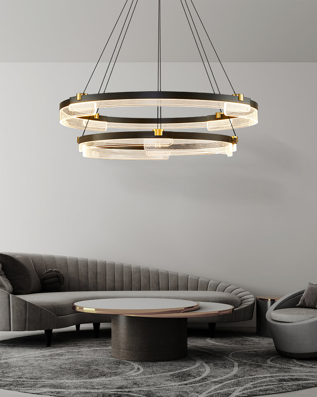 ELMSWORTH CRYSTAL DRAPED CEILING LANTERN