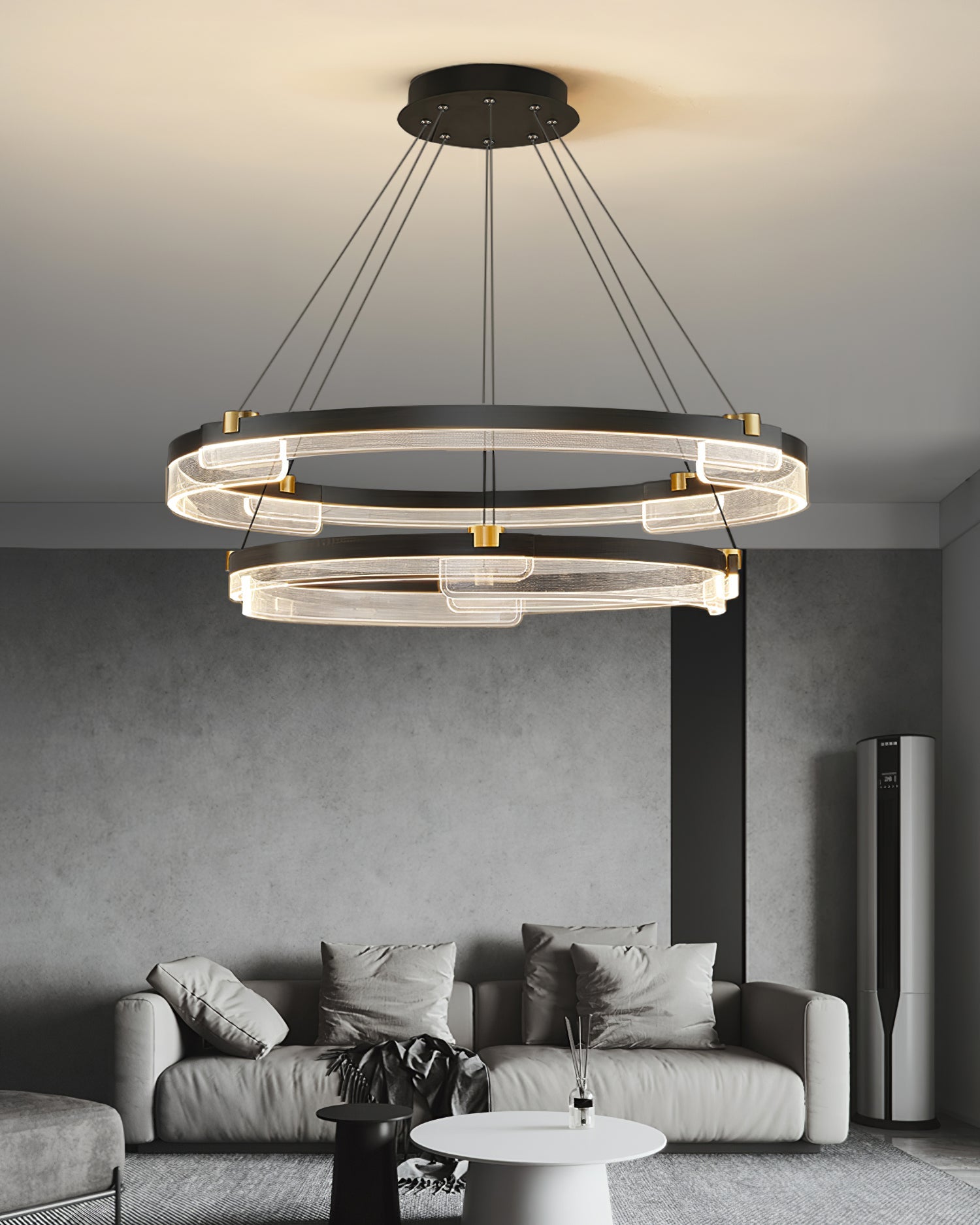 ELMSWORTH CRYSTAL DRAPED CEILING LANTERN