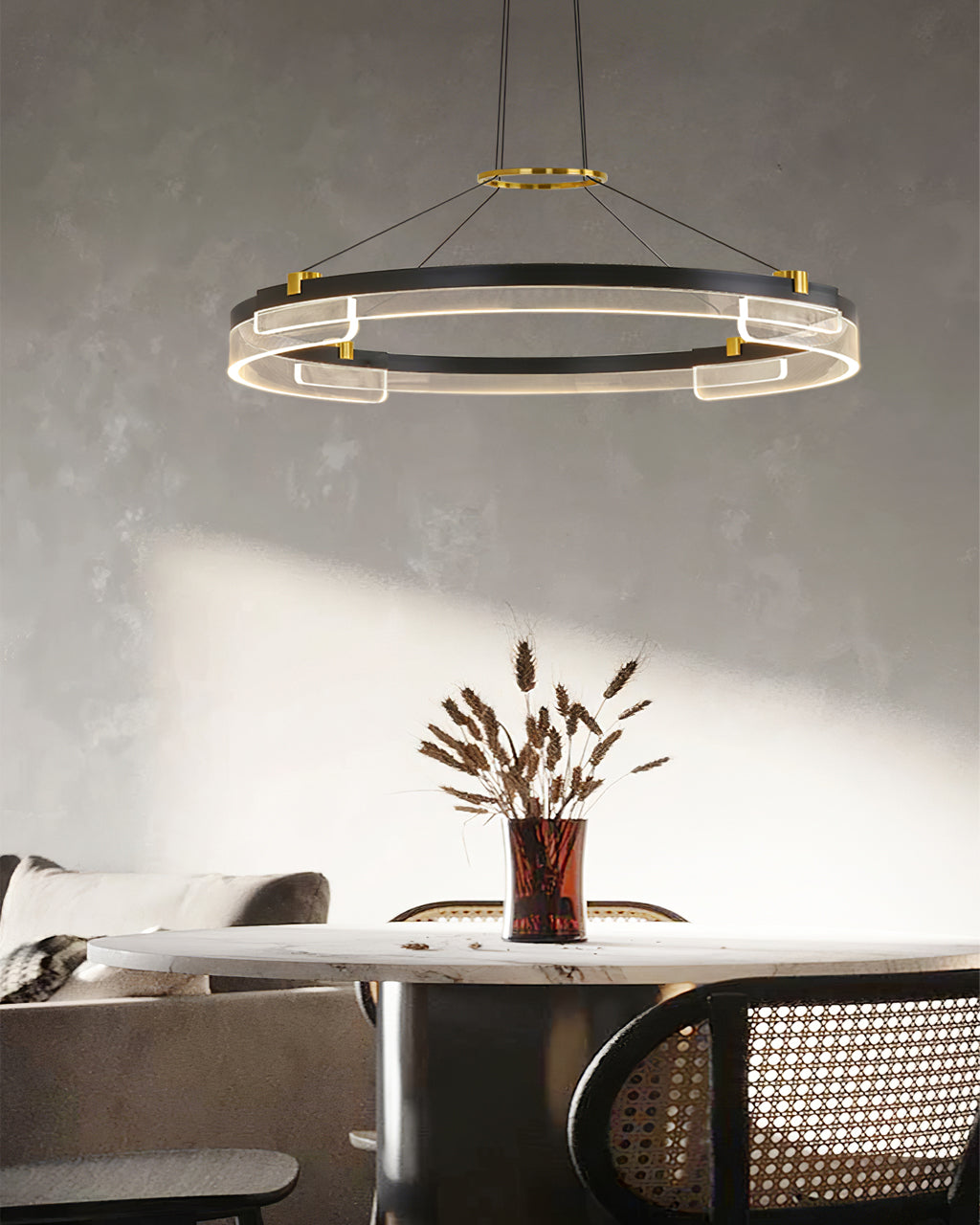 ELMSWORTH CRYSTAL DRAPED CEILING LANTERN