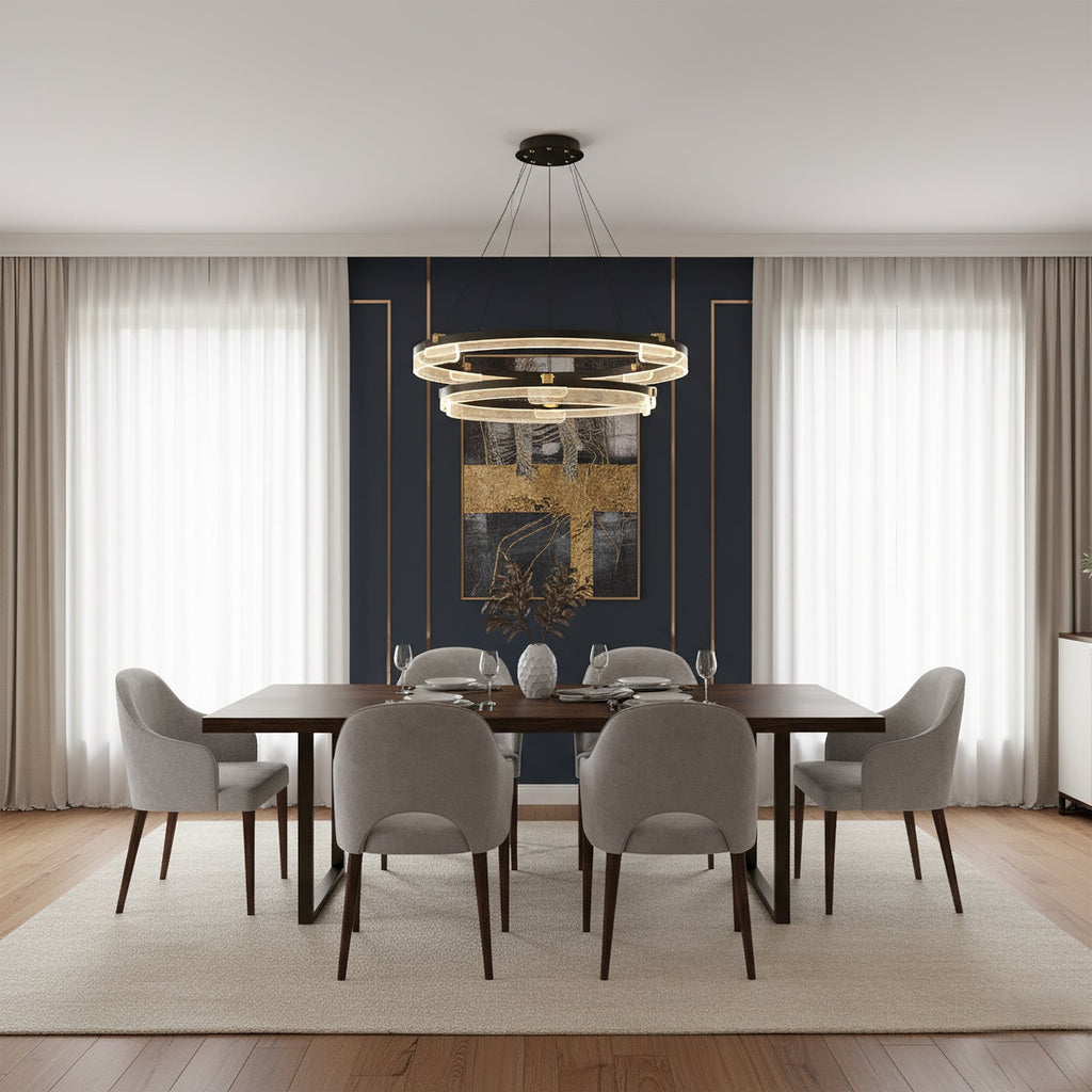 ELMSWORTH CRYSTAL DRAPED CEILING LANTERN