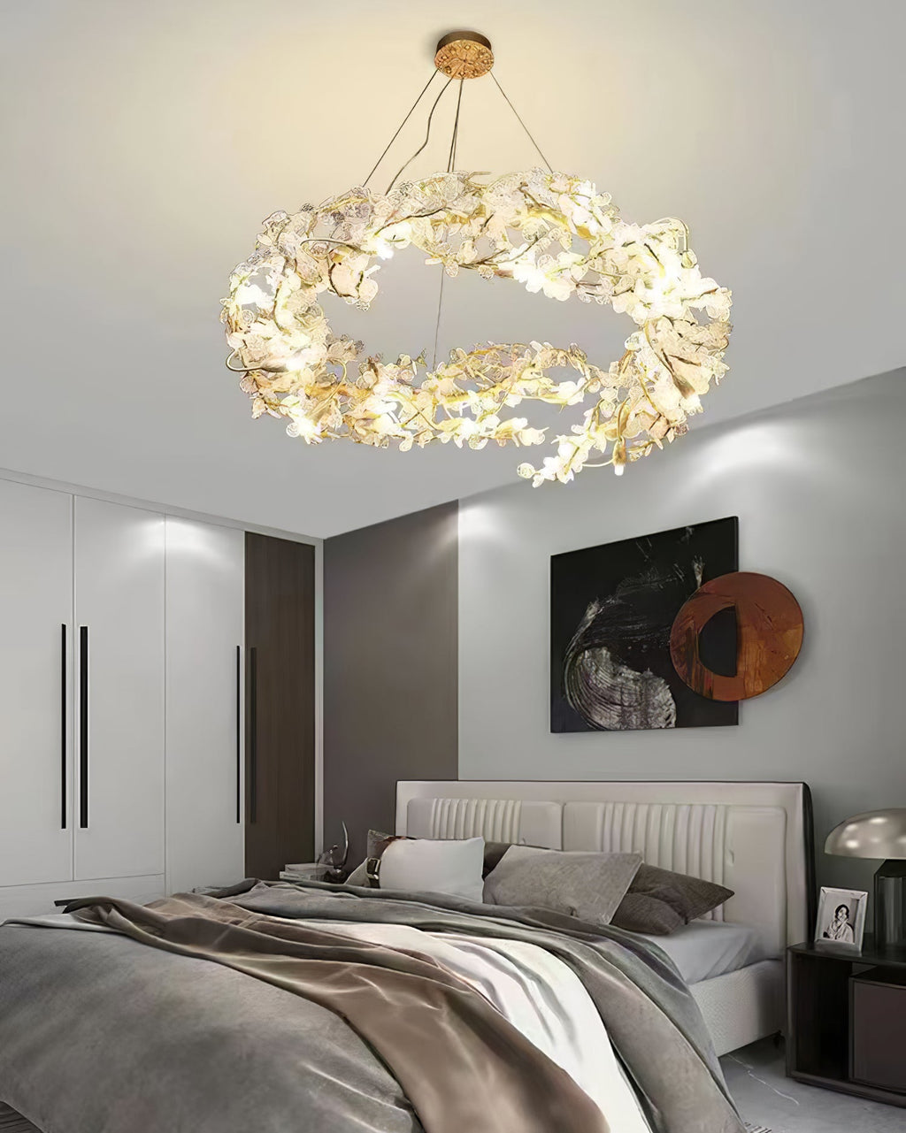 WINTHROP CRYSTAL DROPLET CEILING LANTERN