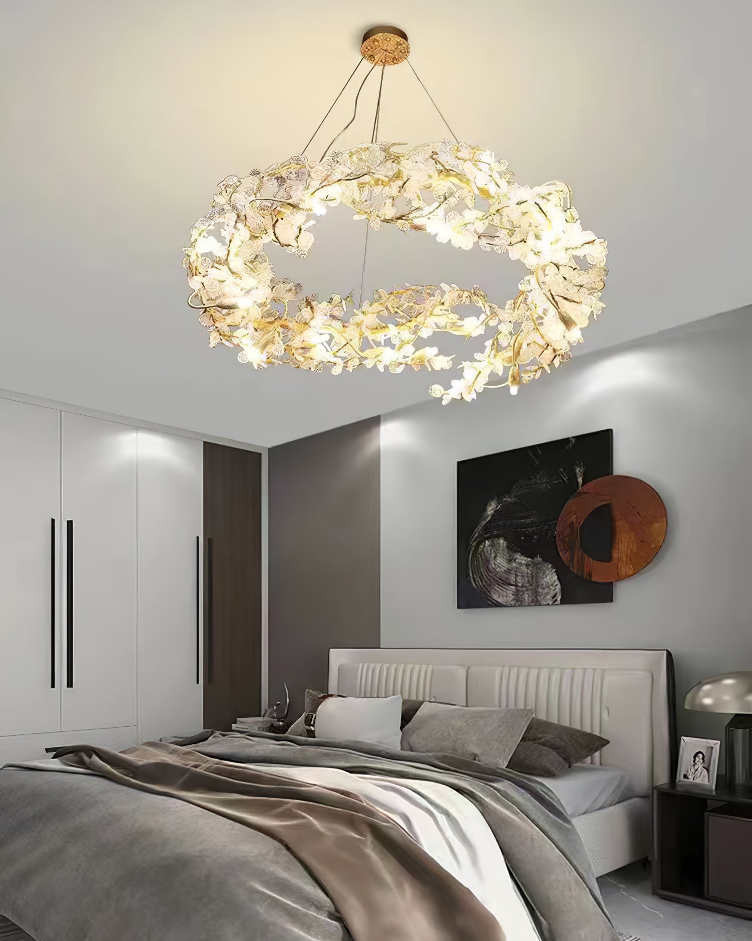 WINTHROP CRYSTAL DROPLET CEILING LANTERN