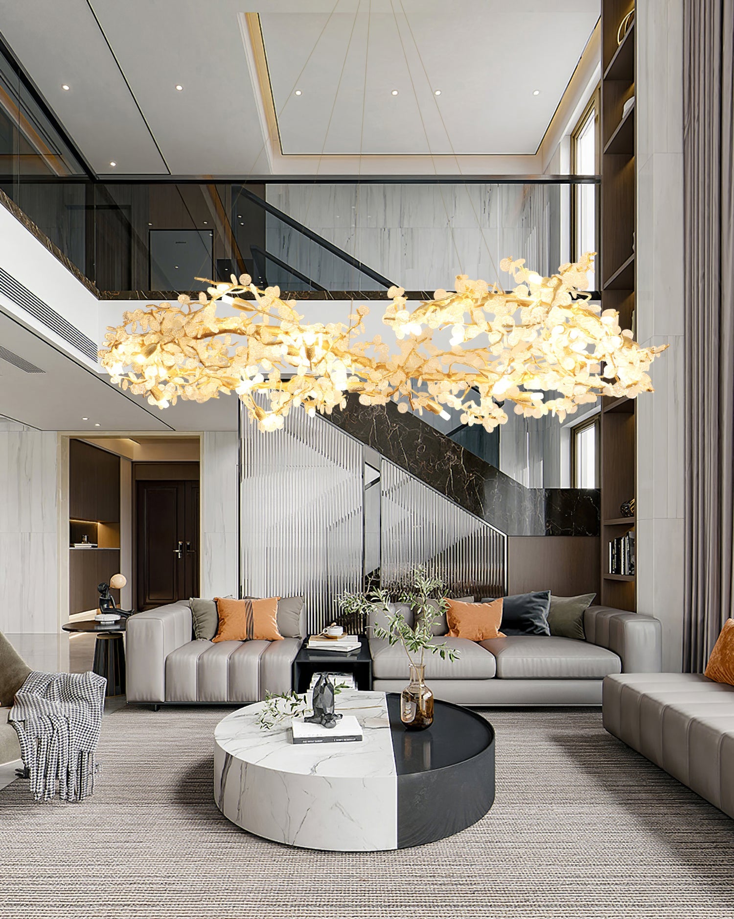 WINTHROP CRYSTAL DROPLET CEILING LANTERN