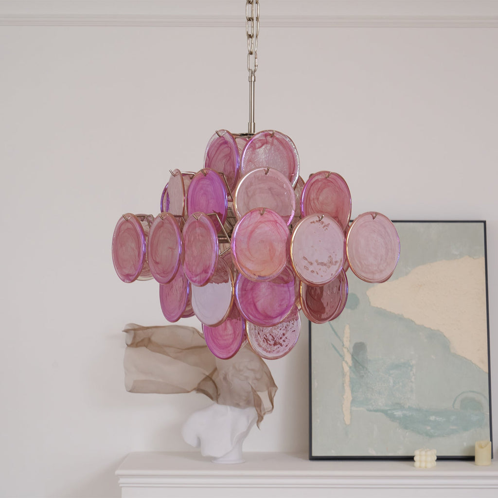 FLORENCE ROSE DISK MURANO CEILING LANTERN
