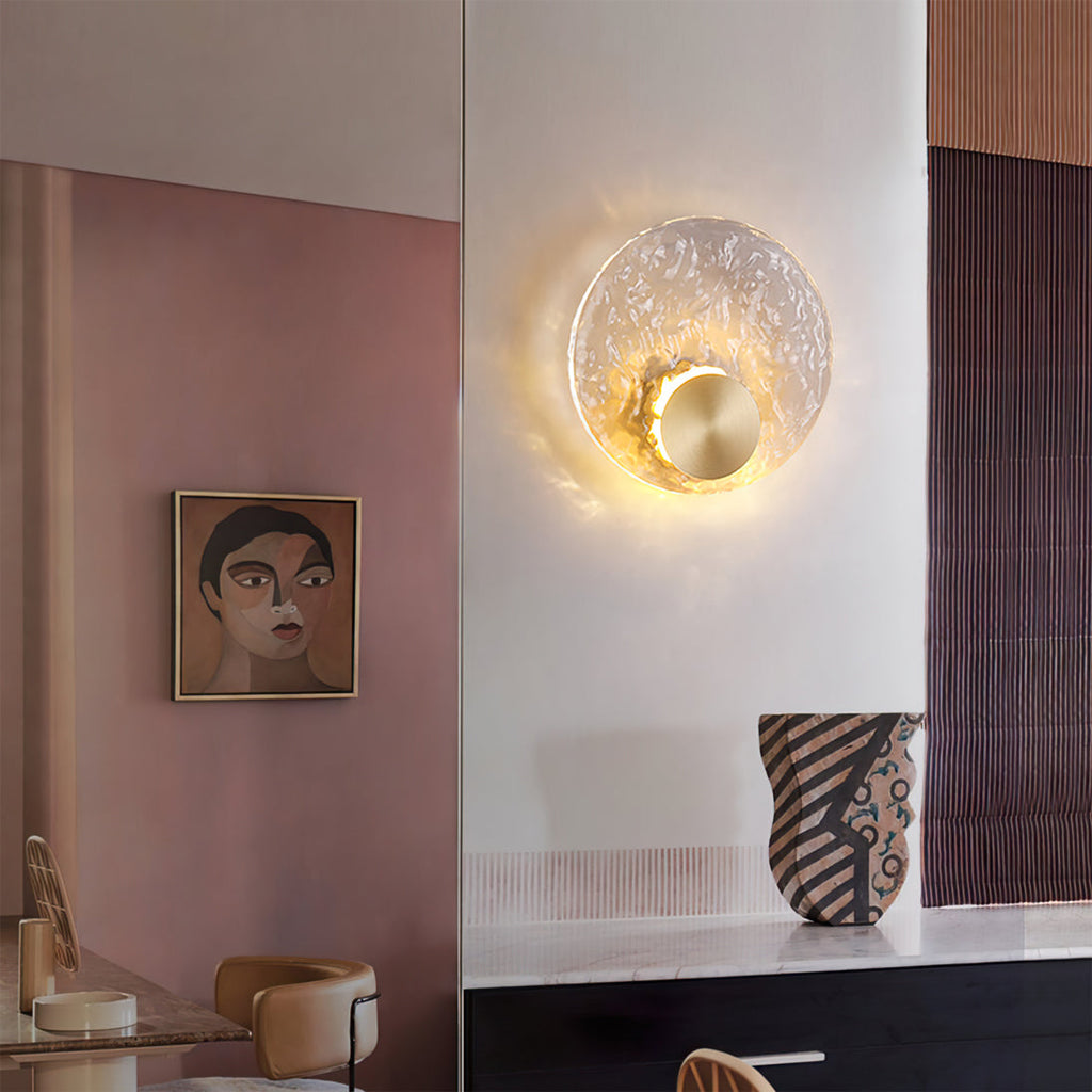 VANDERBILT GLOWING AMBER WALL SCONCE