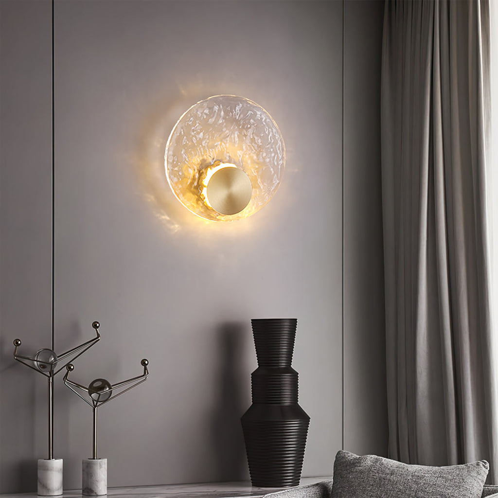 VANDERBILT GLOWING AMBER WALL SCONCE