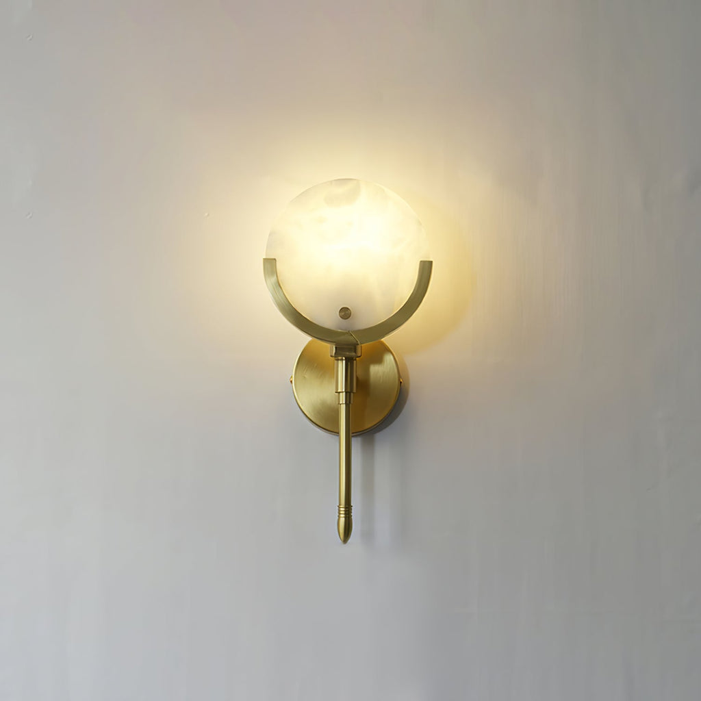 WINTERBOURNE BRASS EMBELLISHED WALL SCONCE