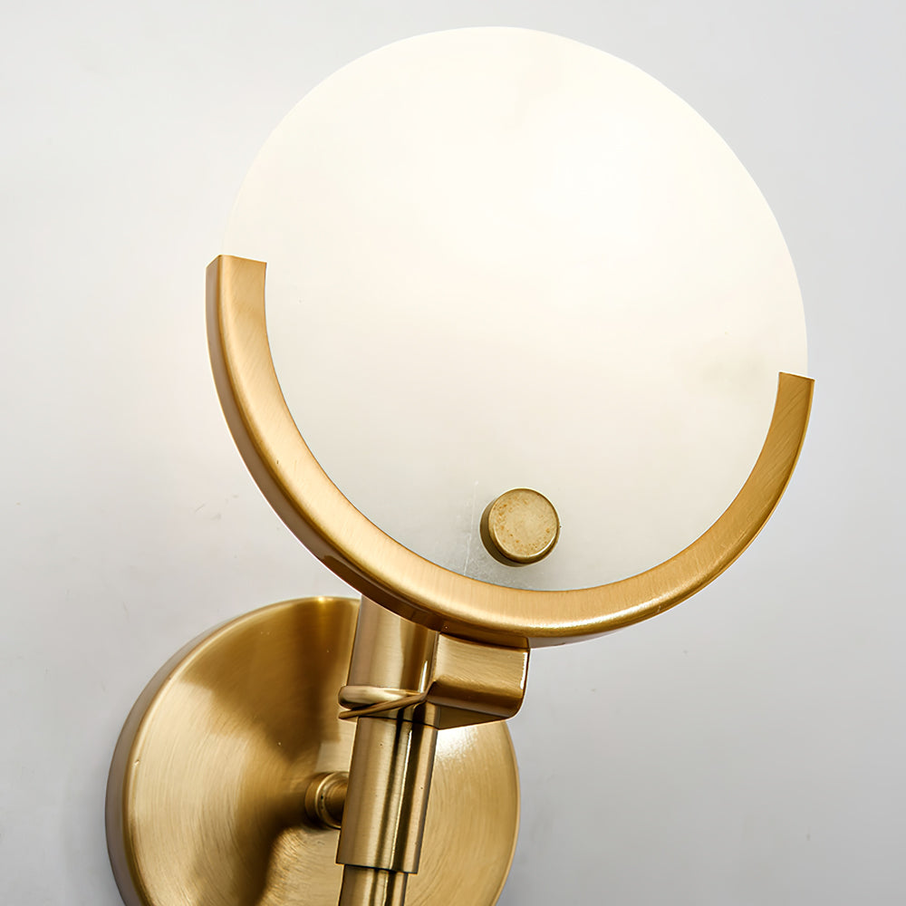 WINTERBOURNE BRASS EMBELLISHED WALL SCONCE