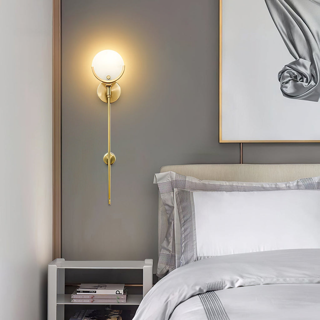 WINTERBOURNE BRASS EMBELLISHED WALL SCONCE